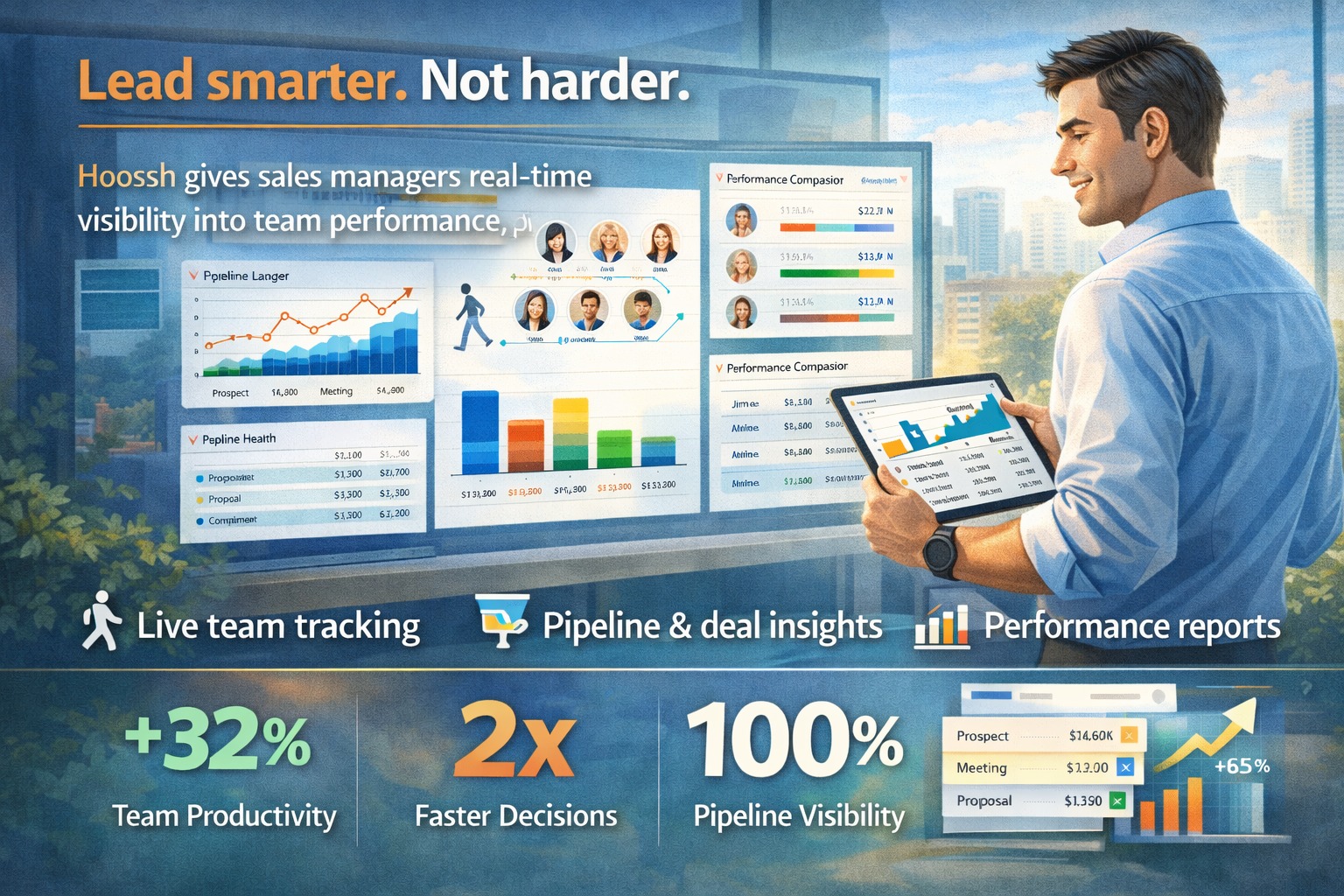 Hoossh Sales Manager Dashboard